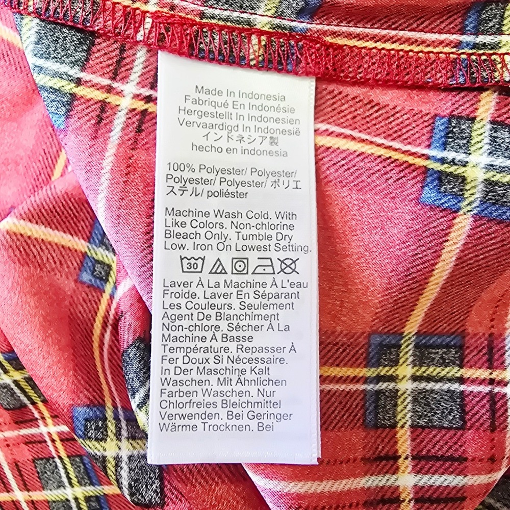 NWT J.Crew Womens Red Stewart Plaid V-Neck Sleeveless Shell Top Size S - Picture 7 of 7